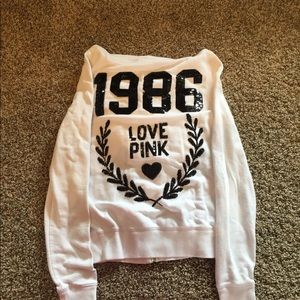 Victoria’s Secret Pink sequin back zip up